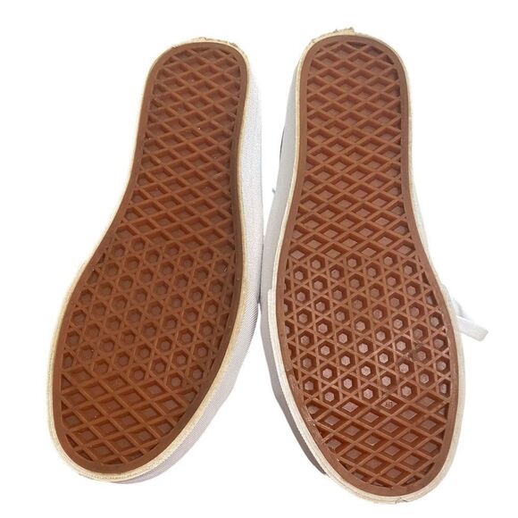 VANS Style 36 True White / Green Mileiu Leather Slide Mules 6.5 - Picture 7 of 7